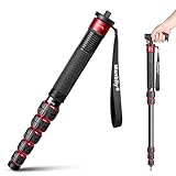 Manbily 36mm Einbeinstativ für Kameras 44cm-174cm aus Aluminium Monopod Stativ DSLR...