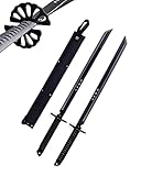Katana Schwert Scharf zum Training 68 cm - 2 x Samurai Schwerter Scharf Echt für Erwachsene - Ninja...