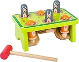 small foot 11162 Klopfbank Maulwurf, FSC® 100%-zertifiziertem Holz, robustes Hammerspiel, ab 18...
