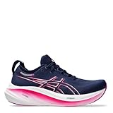 Asics Damen Gel-Nimbus 26 Sneaker, Blue Expanse Bold Magenta, 46 EU