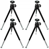 Uonlytech 4 Stück Kleiner Handystativ Teleskop Zweisegment Desktop Stativ aus Kunststoff Kleiner...