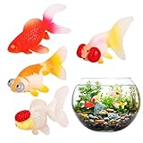 Künstlicher Fisch | 4X Fisch Spielzeug,Realistische Meerestiere Deko für Aquarium Gartenteich...
