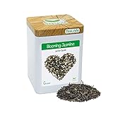 TeaLaVie - zarter Jasmintee mit Blüten 4-fach aromatisiert (100g) Blooming Jasmine - Grüntee lose...