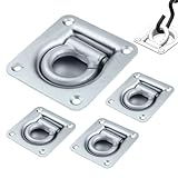 DHSWNNG Zurrösen für Anhänger, 4 Stück Verzurrösen Anhänger Verzinkte Zurrmulde...