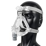 CPAP Maske Schlafmasken Vollgesichtsmaske für den Schlaf mit verstellbarer Kopfbedeckung (L)