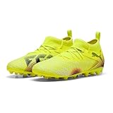 PUMA Future 8 Match MG JR Fussballschuh, Yellow ALERT Black-Sun Struck, 33 EU