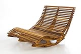 PRESTIGE HOME LIVING OUTDOOR Ergonomische Doppelschwungliege XXL Saunaliege aus Akazienholz - FSC®...