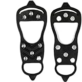 Steigeisen 8 Zähne Eisgreifer for Schuhe Schnee Steigeisen Anti-Rutsch-Eisgreifer Wanderstollen...