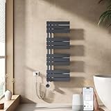 EMKE Handtuchheizkörper Elektrisch mit Thermostat 1041x400 mm, WiFi Intelligenter Badheizkörper...