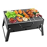 SunJas BBQ Gills Holzkohlegrill Klappgrill Tischgrill Tragbarer Reisegrill Outdoor Picknick...