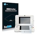 Savvies 6 Stück Schutzfolie für Nintendo New 3DS Displayschutz-Folie Ultra-Transparent