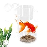 Futterscheibe für Aquarien, schwimmend und tauchfähig, Futtertablett für Fische, Futterspender...