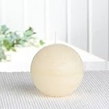 Rustik-Kugelkerze, 6 cm Ø, Creme