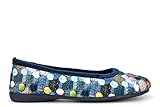 Sleepers - Damen Hausschuhe Samira, Ballerina (38 EU) (Blau)