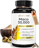 30.000mg pro Kapsel - 180 Maca Kapseln hochdosiert - 750mg Maca-Extrakt 40:1 = 30.000mg Maca-Pulver...