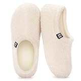 RockDove Damen Teddy-Fleece-Hausschuhe mit geschlossener Ferse für den Innenbereich, 38/39 EU,...