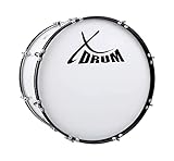 XDrum MBD-220 Marsch Bass Trommel, Fußball Pauke 20' x 12' (6,5 kg, 4 Ösen, Spannschrauben, inkl....