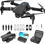 Drohne mit Kamera HD 1080P,Faltbare Drohne Lange Flugzeit,RC Quadcopter mit Tasche,3D Flip,One Key...