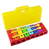Xylophon Für Kinder | 8-Noten Metalltasten Musikinstrumente,Glockenspiel Leder Musik Lehre...