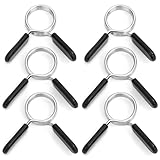 flintronic Hantelstange Federverschluss, 6PCS Hantelstangen Verschluss, ABS Federstahl Hantel...
