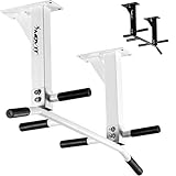 MOVIT® Profi Klimmzugstange zur Deckenmontage, bis 350 kg, 6x rutschfeste Griffe, 2x Ösen für...