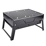 PCharcoal Grill Holzkohlegrill Einfach zu Installieren ing Pfor Outdoor BBQ Picknick Terrasse...