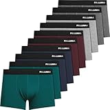 Fullluwaa Boxershorts Herren 10er Pack Baumwolle Unterhosen Männer Ohne Kratzenden Zettel...