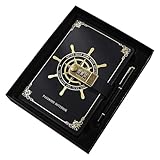 Vintage-Notizbuch, Passwort, nautisch mit Kartenschlitz, Schreib-Notizbuch, persönliches Tagebuch...