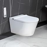 Casta Diva Dusch WC Komplettanlage mit Beheiztem Sitz, Hänge WC mit Bidet Funktion,...