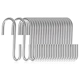 Marine Aurora 20 Stück Haken zum Einhängen Klein S Haken, Heavy Duty S-Haken, Metallhaken...