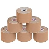ALPIDEX Kinesiologie Tape 1/3/ 6/12 Rollen Viele Farben 5 m x 5 cm Anwendungsbroschüre Elastisch...