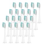 20 Ersatz-Zahnbürstenköpfe, kompatibel mit Aufsteckbürsten for optimale Reinigung(White)