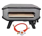 Cozze® 13' Gas-Pizzaofen für den Außenbereich mit Pizzastein und Regler, 5.0 kW 50 mbar –...