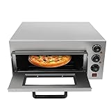 Pizza-Backofen 2KW Pizzaofen Elektrisch Pizza Ofen Pizza Oven,Profi 20LEdelstahl Kommerzielle 1...