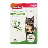 BEAPHAR - Zecken- Und Flohschutz Halsband Für Katzen Ab 12 Wochen - Repellent - 4 Monate Schutz Vor...