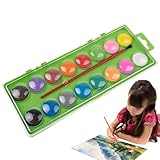 Aquarell-Malset für Kinder, Aquarell-Set für Kinder, pädagogisches Zeichen-Set, 16 Farben,...