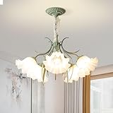 kaixunl Vintage Blumen Design Metall Pendelleuchte,Französischer Landhaus Kronleuchter lampe,...