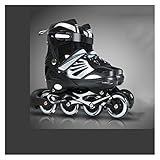 Adjustable Fitness Inline Skate with Aluminum Alloy Bracket Wear-Resistant Roller Skates Silent...