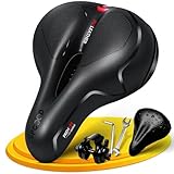 SPGOOD Fahrradsattel, Bequem Weich Memory Foam Ergonomisch Stoßdämpfend Atmungsaktiv Fahrrad...