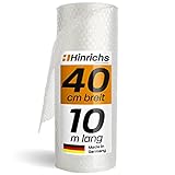 Hinrichs Luftpolsterfolie 10m x 40cm - Ideal für Versand, Verpackung und Umzug - 100%...