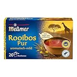 Meßmer Rooibos pur Tee | 20 Teebeutel | Vegan | Glutenfrei | Laktosefrei | Von Natur aus...