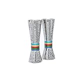 Yair Emanuel Kegelförmige gehämmert Nickel Leuchter Entworfen Farbigen Ringe Multi Color Rings
