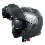 MY Motorrad Klapphelm Integralhelm 935,ECE 22.06 Zertifiziert Modular Helm mit Doppelvisier für...