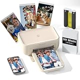 HPRT Photo Printer – Tragbarer Fotodrucker (10 x 15 cm) mit 20 Blatt Papier & 1 Farbbändern...