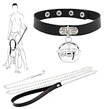 UIEXAY Fetisch Sm Fesseln Glocke Halsbänder Bondage Leder Halsband Erwachsene Sex Spielzeug Flirt...