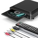 Ceihoit Mini DVD Player für TV HDMI/AV Ausgang mit Kabel enthalten, HD 1080P Upscaling, USB...