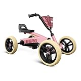 BERG Buzzy Pink Go-Kart für Kinder ab 2 Jahren, Rosa Tretfahrzeug Kettcar, Kindergokart Tretauto...