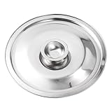 HOUDERCO Edelstahl Gewürztopfdeckel 16cm Rostfrei Robust Überlaufschutz Küchenhelfer für...