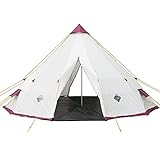 Skandika Campingzelt Tipi 300/301 | Zelt für 12 Personen, ohne/mit eingenähten Zeltboden,...