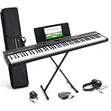 Alesis Keyboard E-Piano mit 88 Tasten, 480 Sounds, Lautsprechern, USB-MIDI, Tragetasche, Ständer,...